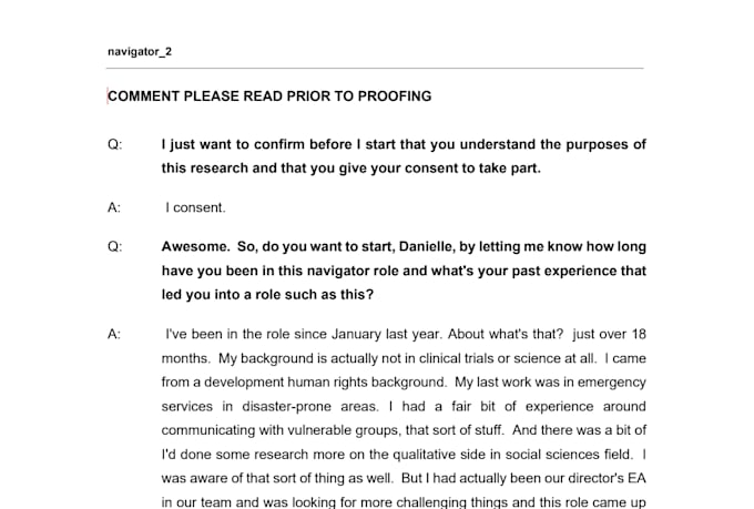 transcribe your audio or video into a text transcript